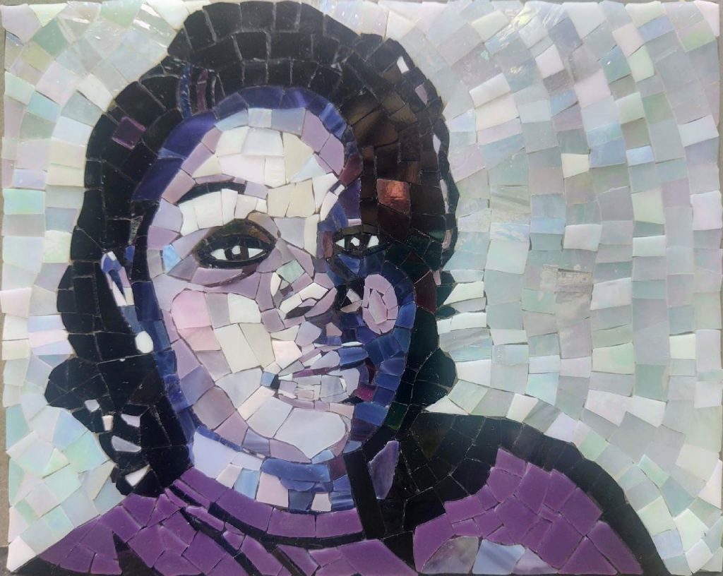 Mosaic portrait of Breonna Taylor