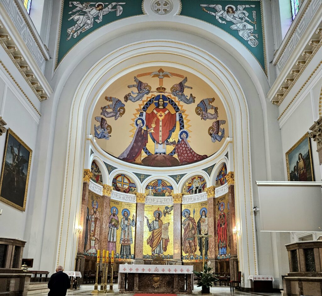 Mosaic in a church in Warsaw